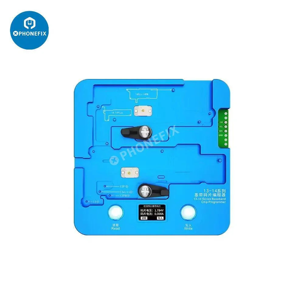 PHONEFIX JC Baseband EEPROM Chip Programmer for iPhone X to Pro Max, used for repairing and programming iPhone baseband chips.