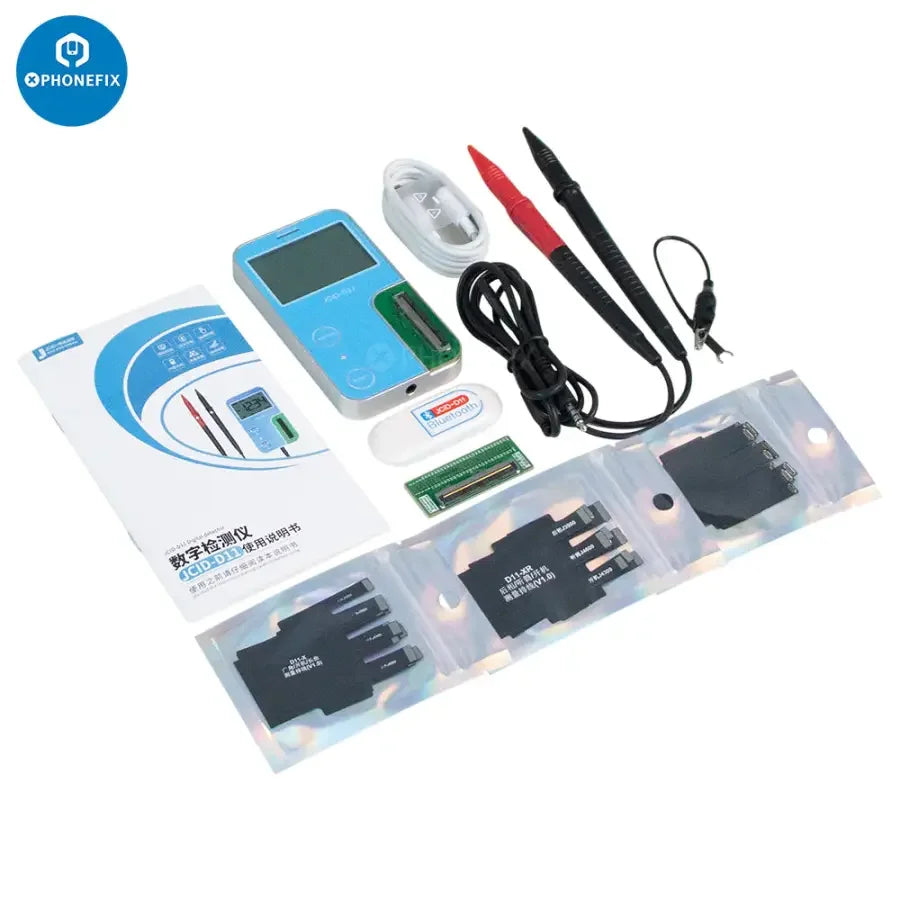 PHONEFIX JCID-D11 multifunctional digital detector for phone programming with JC intelligent maintenance drawings, used for phone repair.