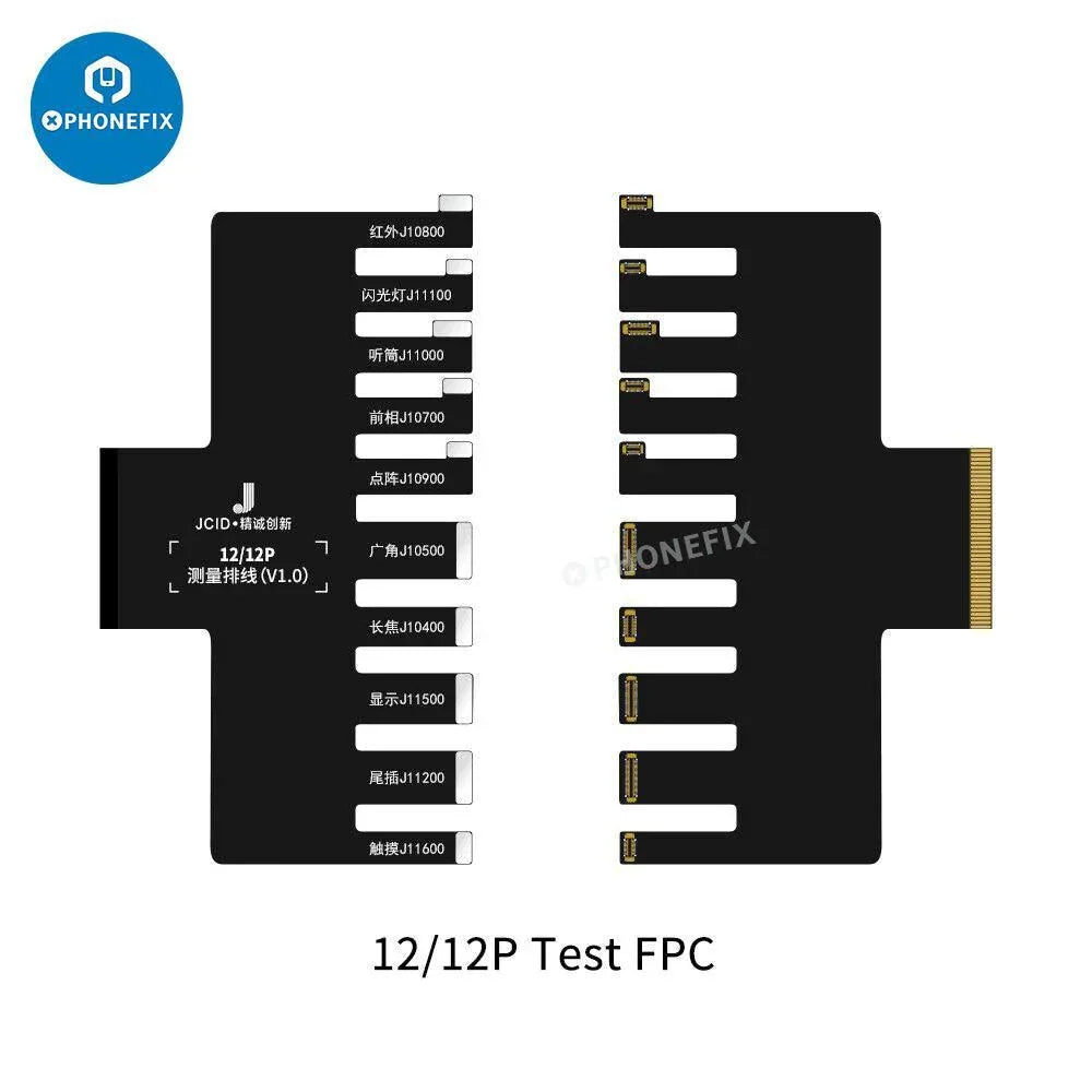PHONEFIX JCID-D11 multifunctional digital detector for phone programming with JC intelligent maintenance drawings, displayed on the device.