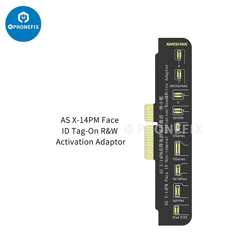 PHONEFIX FC01 Face ID Dot Matrix Battery Activation Programmer for iPhone, phone repair tool for Face ID and battery setup.