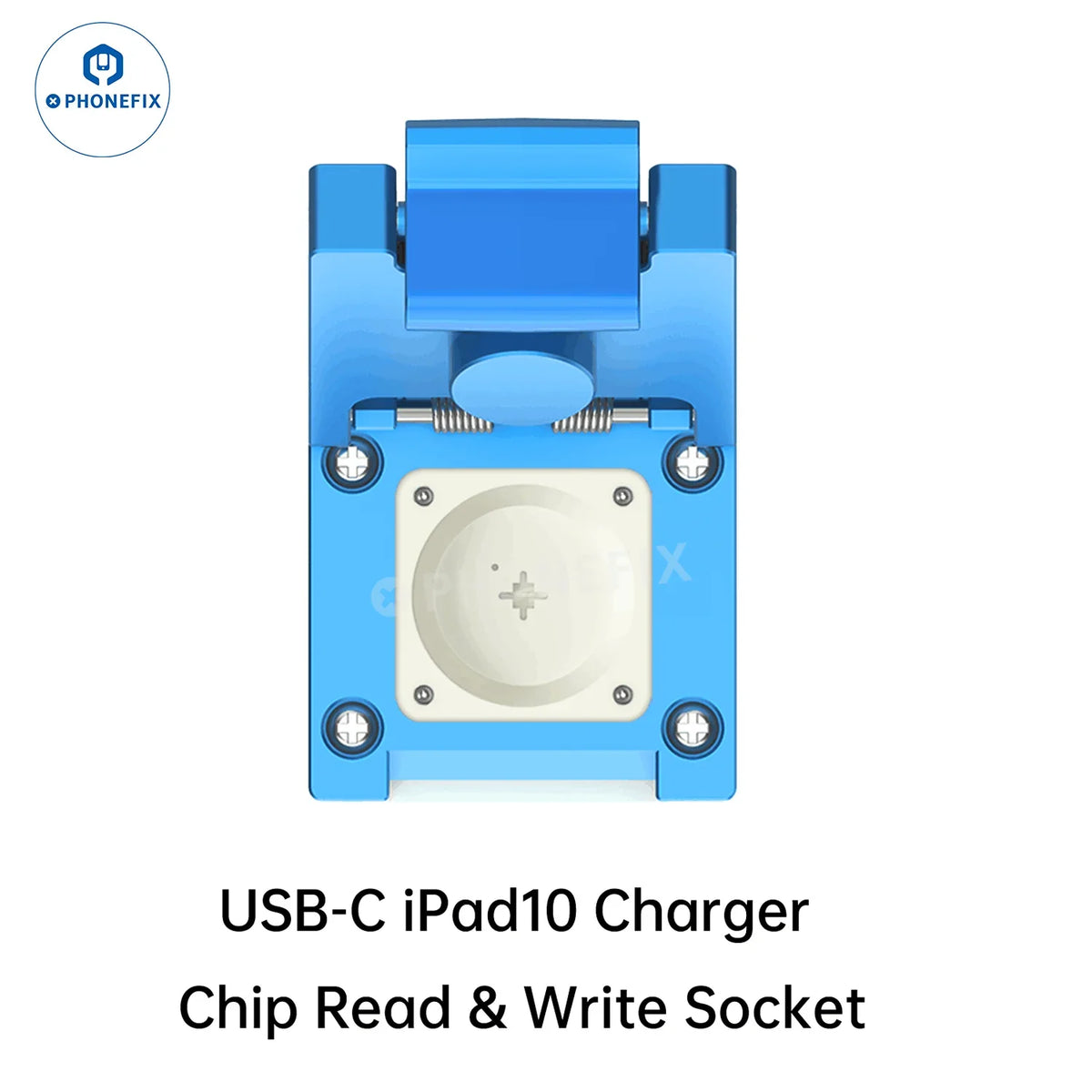V1S Pro USB-C iPad10 charger chip read/write socket with EEPROM module, used for phone programming and repair.