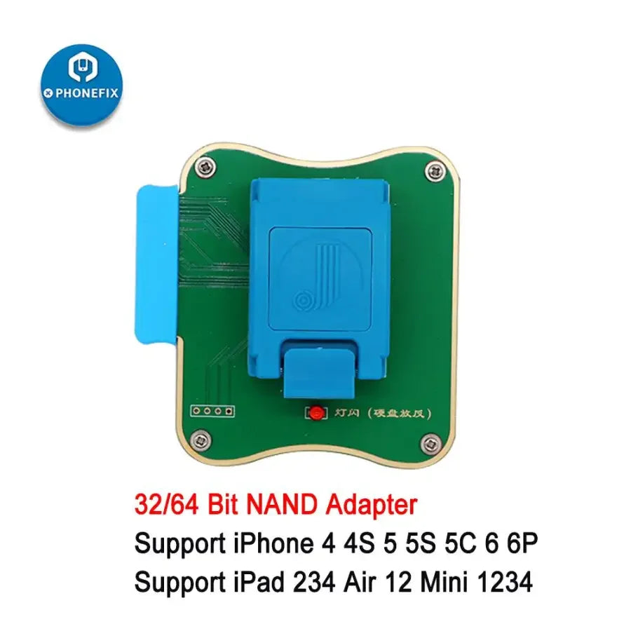 JCID V1S PRO phone programmer by PHONEFIX with BGA315, BGA110, BGA70 chips for iPhone and iPad repair.