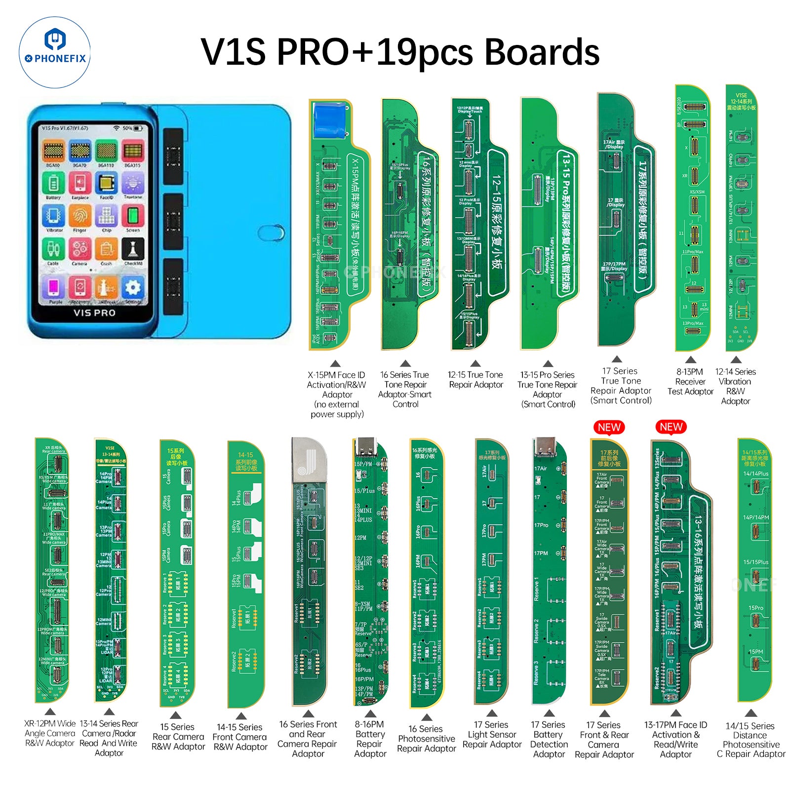 JCID V1S PRO Programmer With Multifunction iPhone Repair Module