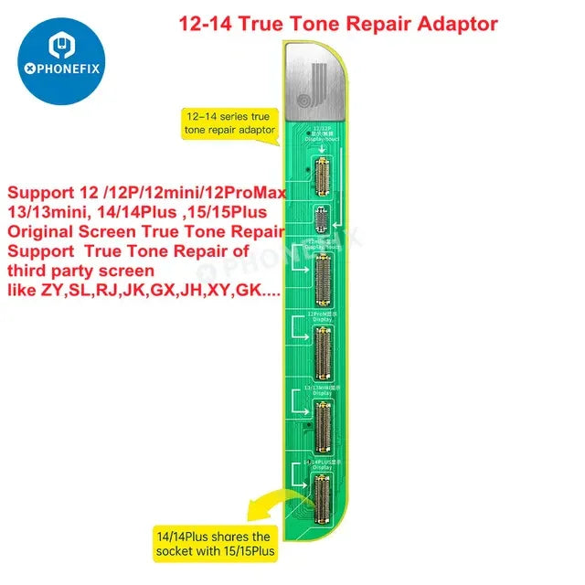 PHONEFIX JC V1SE phone programmer for iPhone screen, battery, and Face ID repair with visible device components.