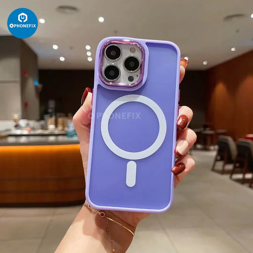 PHONEFIX magnetic phone case for Apple iPhone X-15 Pro Max, showing the black protective cover with magnetic closure.