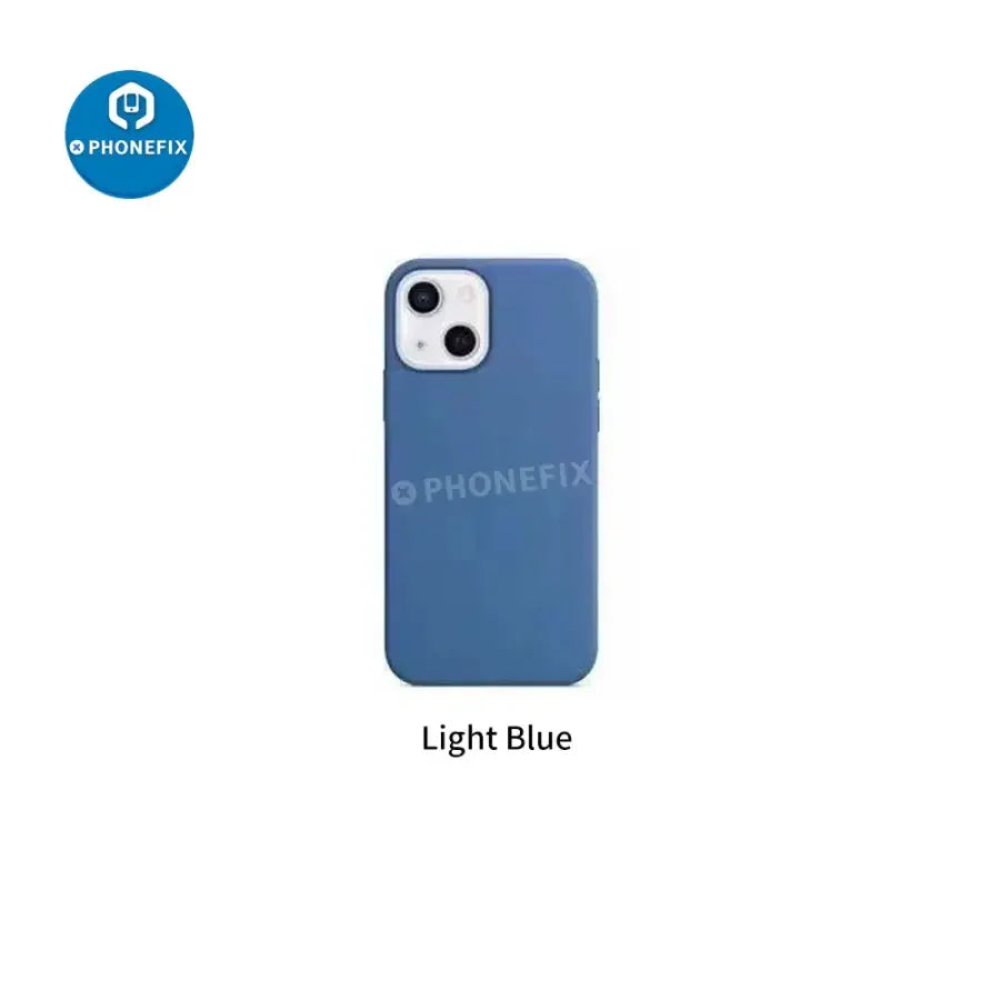 iPhone 13 shockproof soft silicone protection case with MagSafe from PHONEFIX, designed for durable, snug fit and easy wireless charging.
