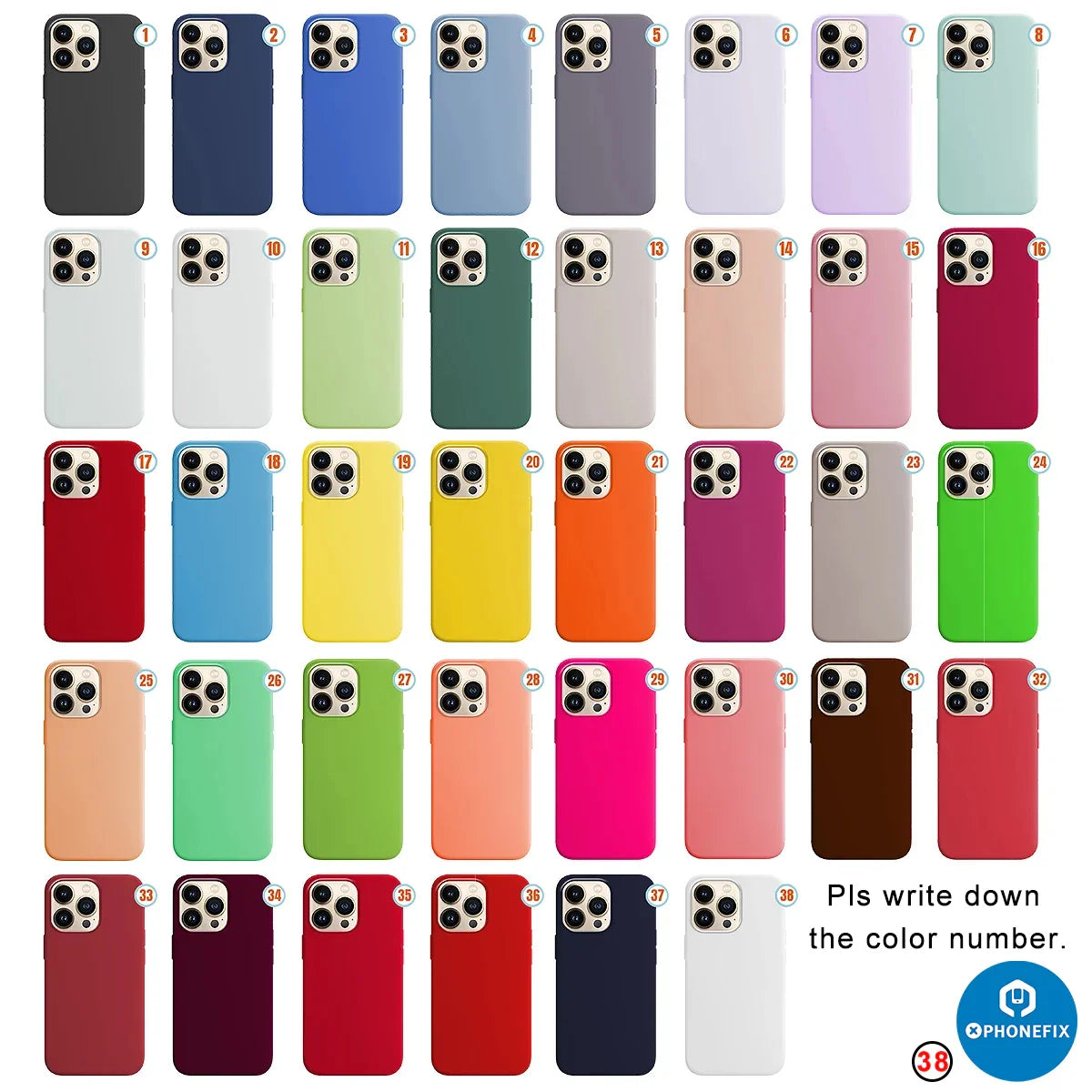 PhoneFIX liquid silicone shockproof iPhone 13-15 Pro Max case with MagSafe, soft silicone back cover for protection and style.