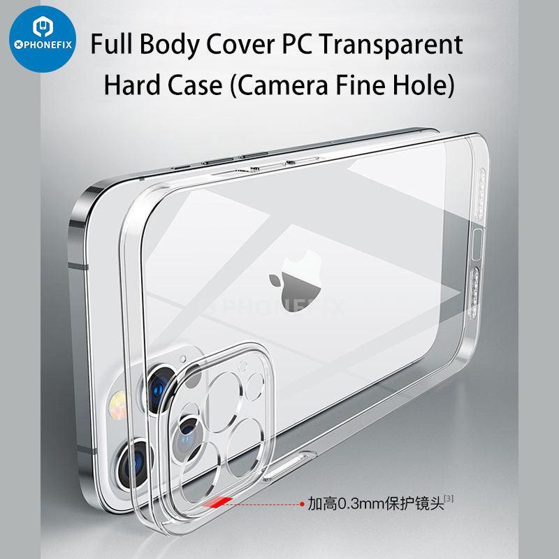 Clear ultra-thin TPU silicone phone case for iPhone 8 to 17 Pro Max, provides soft, flexible protection from PHONEFIX.