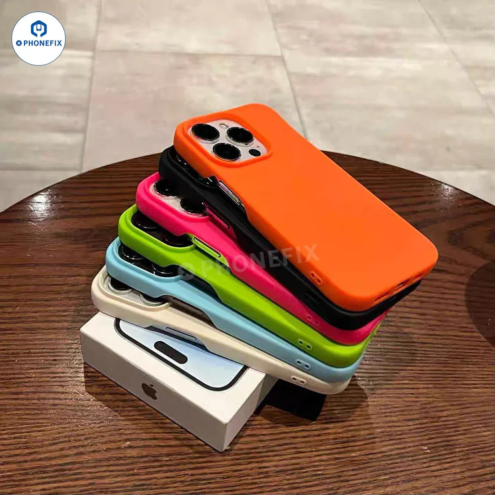 PhoneFIX silicone TPU clear MagSafe case for iPhone 16 Pro Max, showing slim, transparent protective design with built-in MagSafe feature.