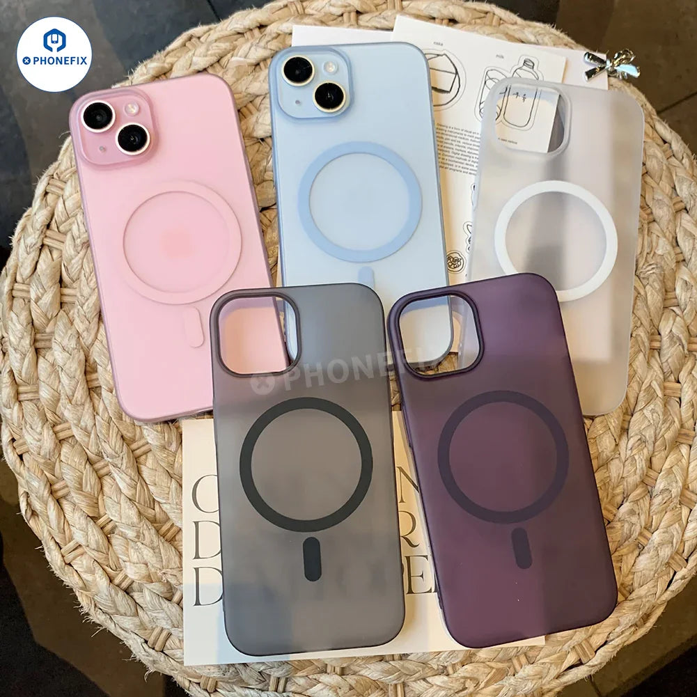 PHONEFIX anti-drop phone case with MagSafe for iPhone 16 Pro Max, showing the protective design and magnetic feature.