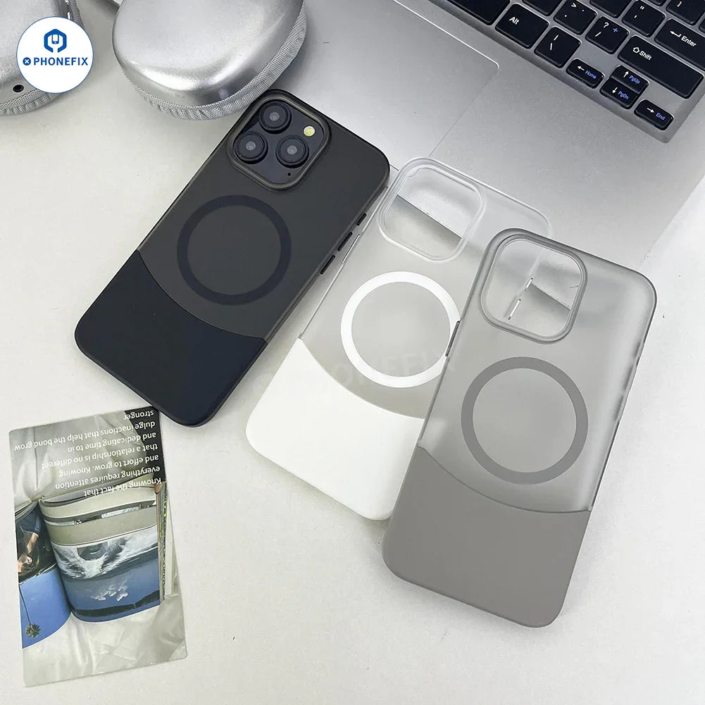 Funda para teléfono PHONEFIX MagSafe anticaídas para iPhone 16 Pro Max, con un diseño protector duradero y características de alineación magnética.
