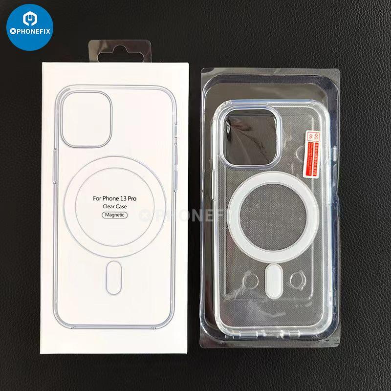 Black PHONEFIX iPhone 15 Series MagSafe case with full cover shockproof airbag protection, designed for iPhone 15 models.