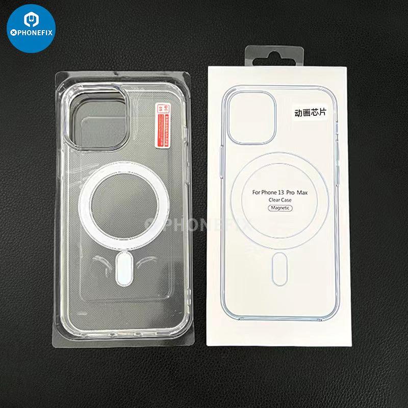 Black PHONEFIX iPhone 15 Series Magsafe case, full cover shockproof phone protector with airbag cushioning.