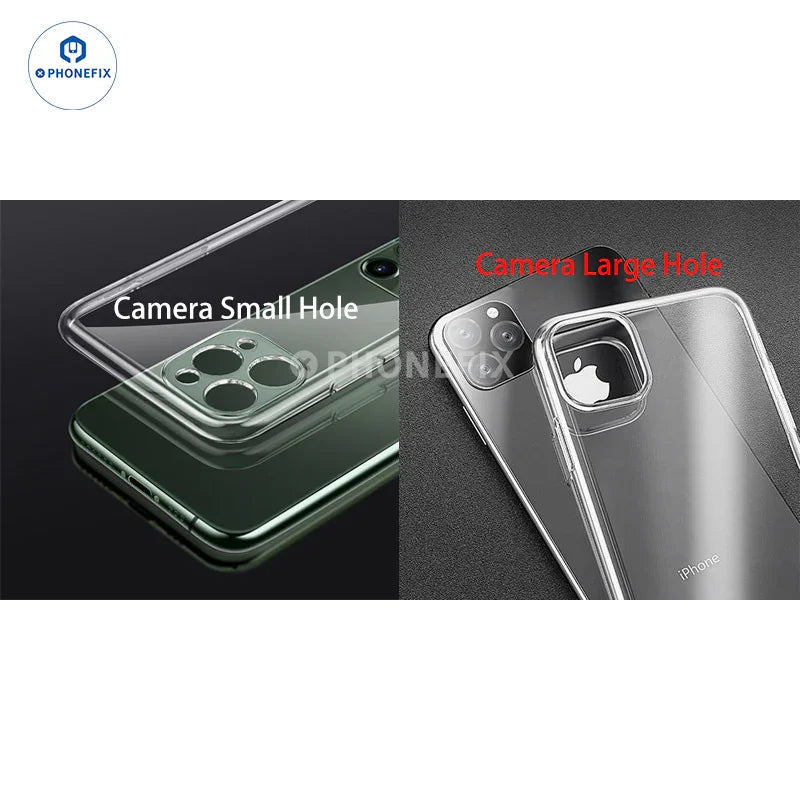 PHONEFIX soft TPU full-cover silicone case for iPhone 12-16 Pro Max, offering durable protection with a sleek, smooth finish.