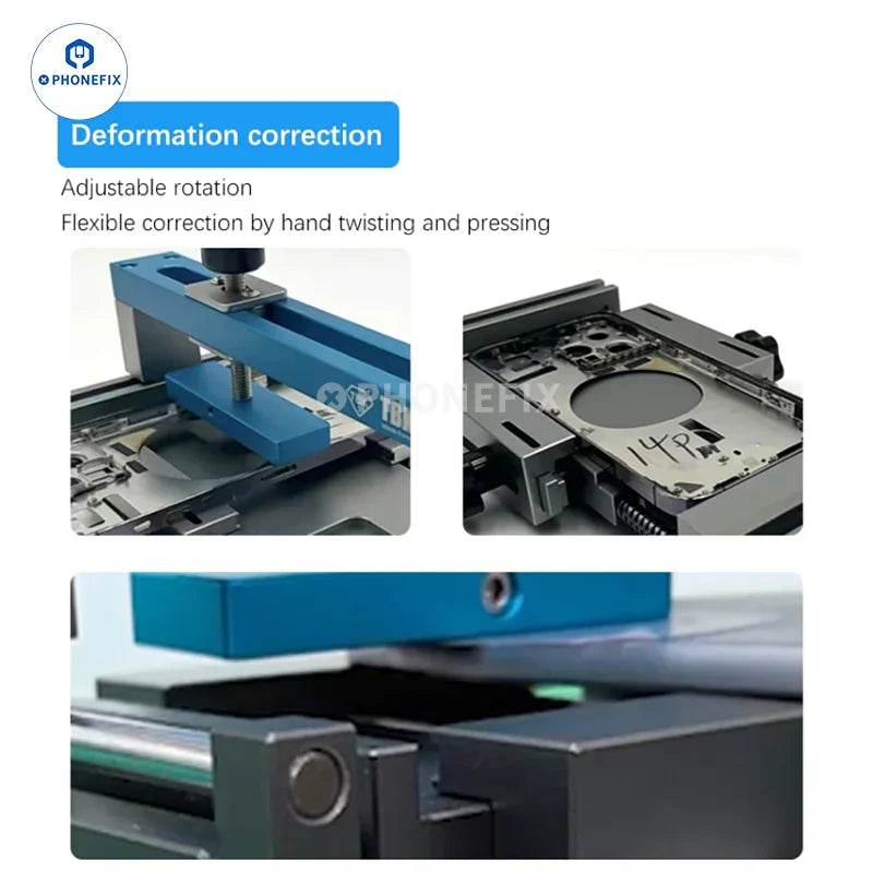 PHONEFIX TBK 215C 215A phone and tablet middle frame deformation correction fixture for repair tools, shown in the image.