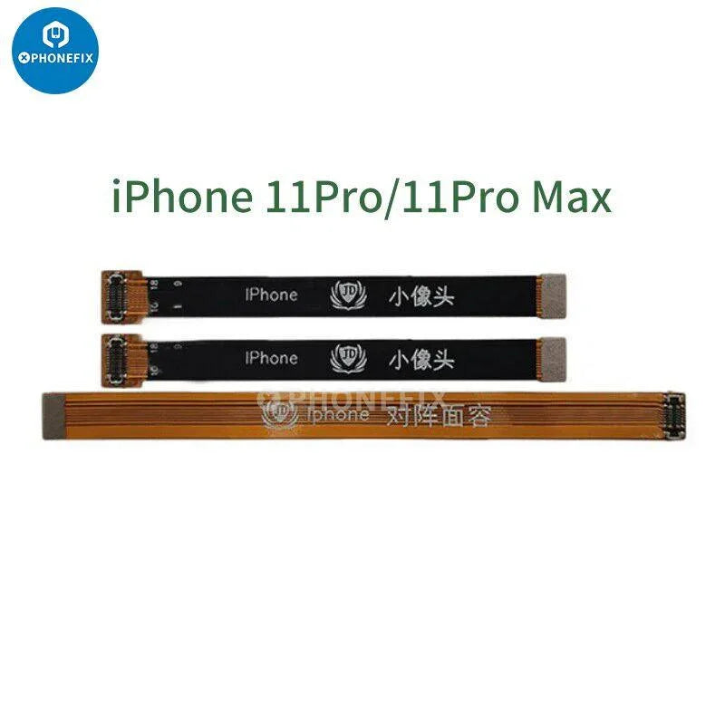 Câble flexible de test d'extension de caméra frontale PhoneFIX iPhone 6-15 Pro Max pour remplacement d'écran, illustré en gros plan.