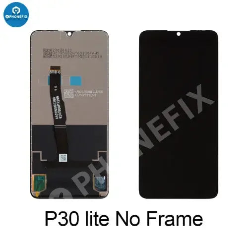 Original Huawei P30 Lite LCD display with touch screen and frame, phone screen replacement by PHONEFIX.