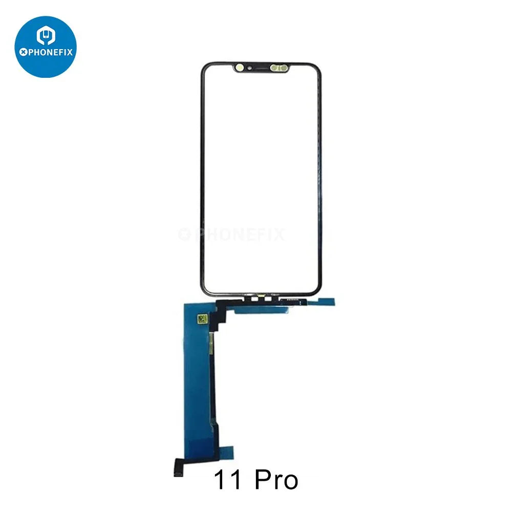 PHONEFIX iPhone X-15 Pro Max touch screen replacement with digitizer flex and OCA for repair and screen replacement.