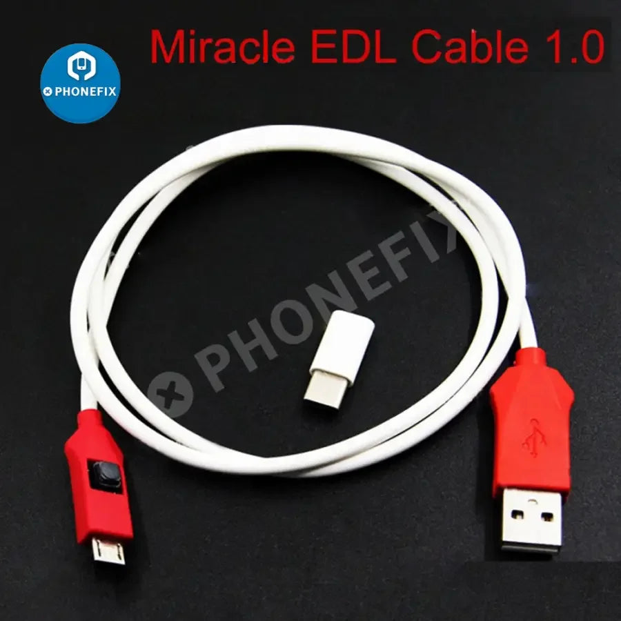EDL Cable Open Port 9008 with BL Locks for Xiaomi and Qualcomm phones, used for phone unlocking and flashing.