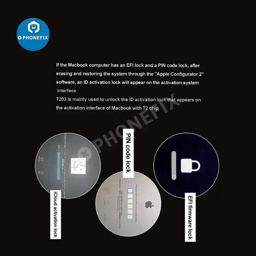 PHONEFIX BY-T203 Data Assistant for MacBook, used for reading, backup, and repair of data on Apple laptops.