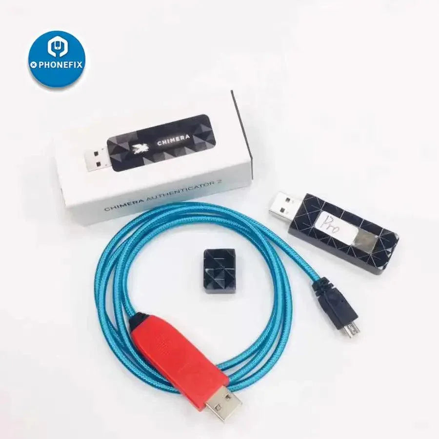 Chimera Pro Dongle by PHONEFIX for unlocking Samsung, HTC, LG, and Huawei phones with phone unlocking tools.