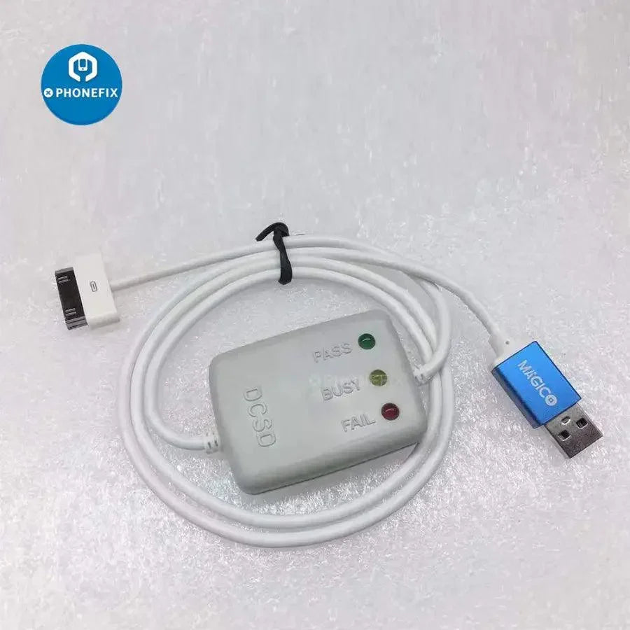 30-pin serial port engineering cable for iPhone 4 and 4S debugging, compatible with PHONEFIX phone unlocking tools.
