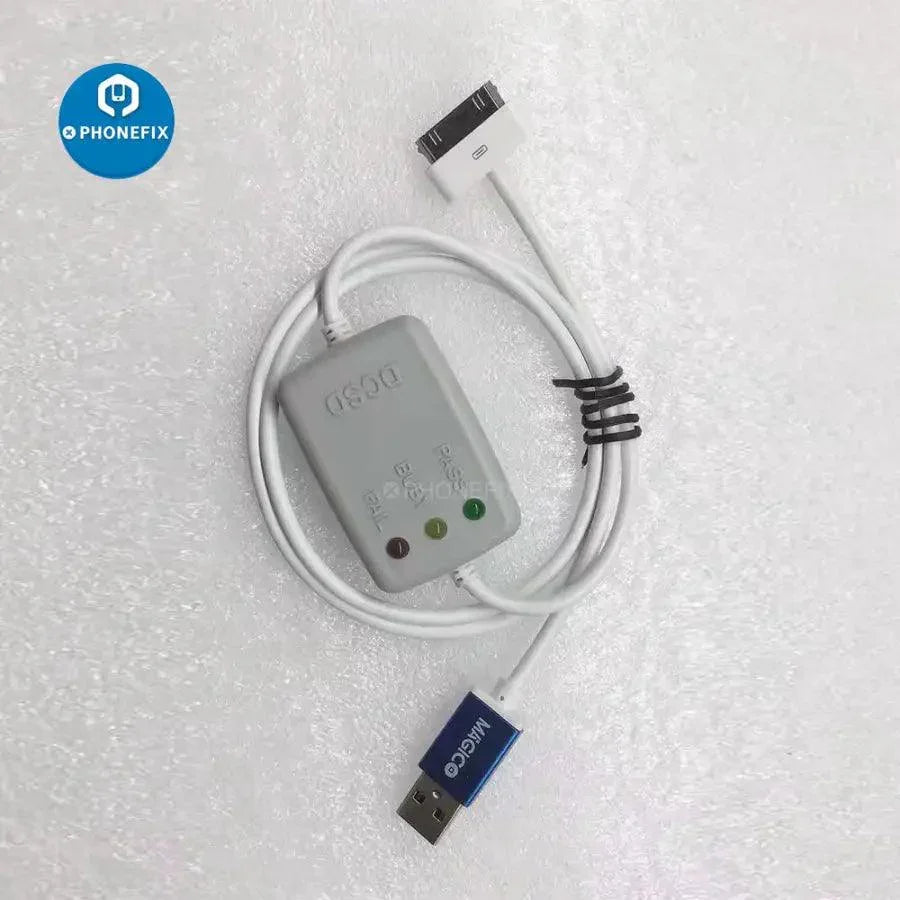 Câble d'ingénierie de port série 30 broches PhoneFix pour outils de débogage et de déverrouillage iPhone 4 et 4S, compatible avec la réparation de téléphones.