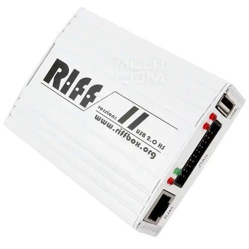 PHONEFIX RIFF Box V2 JTAG eMMC flash unlock repair tool for Samsung and Huawei phones, used for unlocking and repair.