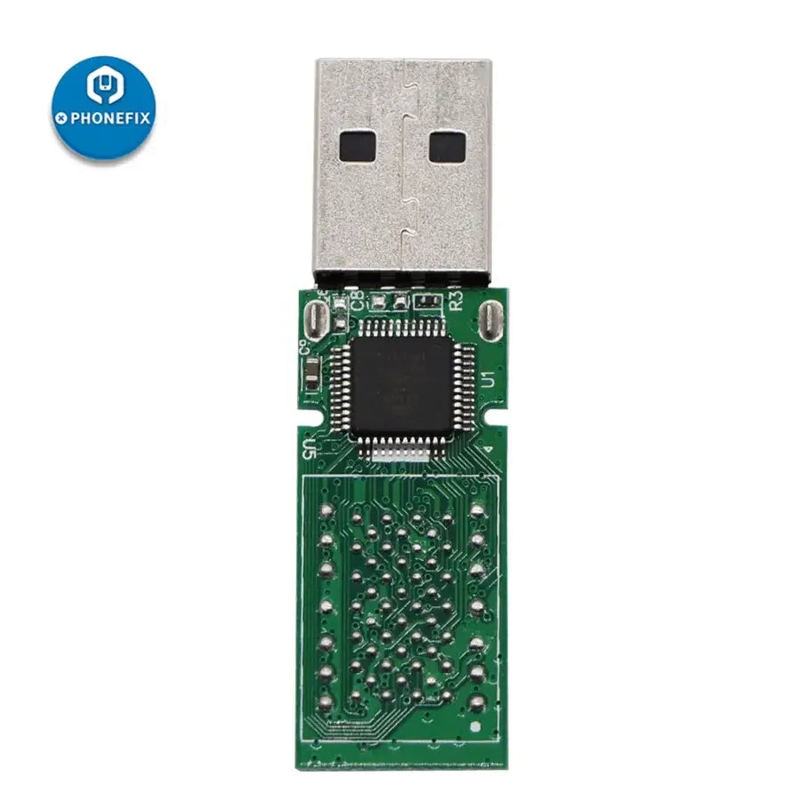 PHONEFIX U Disk PCB USB 2.0 LGA70 Hynix NAND Flash for iPhone 6-7 Plus phone unlocking tools, showing the circuit board and connectors.