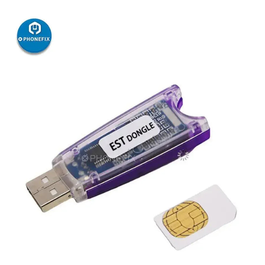PHONEFIX Micro Easy EFT Dongle and EFT Cable for phone unlocking, compact tools for mobile device servicing.