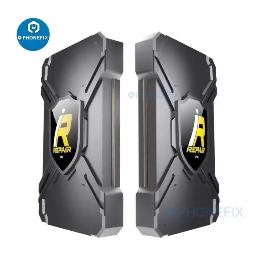 iRepair BOX P10 for iPhone and iPad, PHONEFIX phone unlocking tool with one-key Wi-Fi data transfer and read/write features.