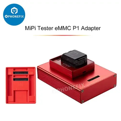 PhoneFix ICFRIEND MiPi NB Max tester box for EMMC and UFS chips, part of the phone unlocking tools set, used for chip programming.