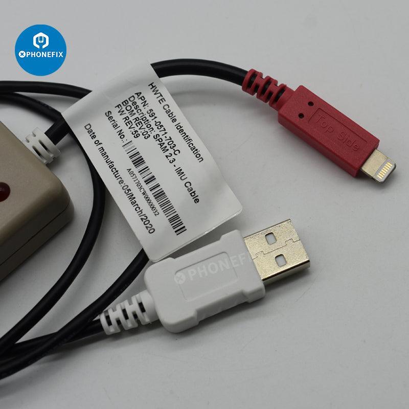 PHONEFIX SPAM2 Engineering Cable for Apple Watch repair, purple screen display, phone unlocking tool for precise device servicing.