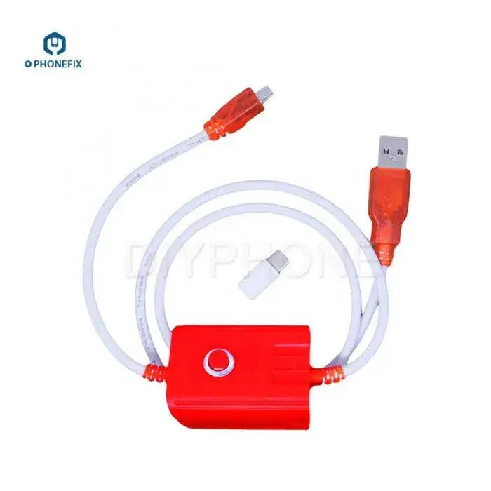 PhoneFix Qualcomm engineering flash cable with open enter 9008 port and BL locks for phone unlocking tools, red color.