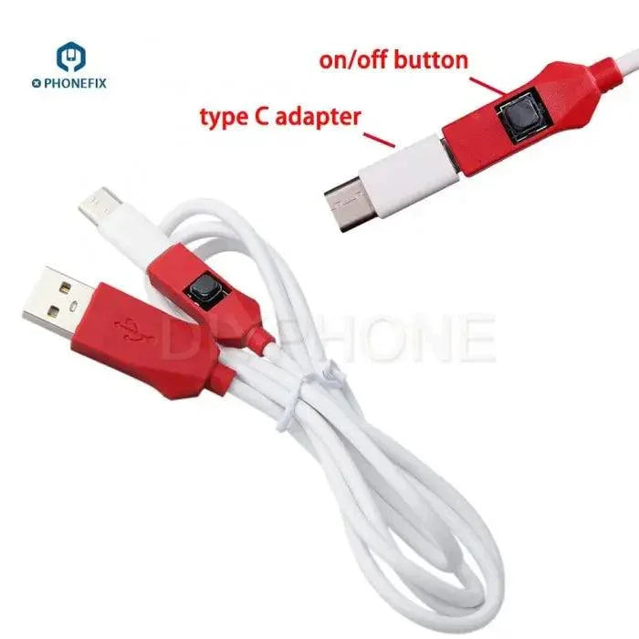PhoneFix Qualcomm Engineering Flash Cable for phone unlocking, open enter 9008 port, BL locks, red color, phone repair tool.