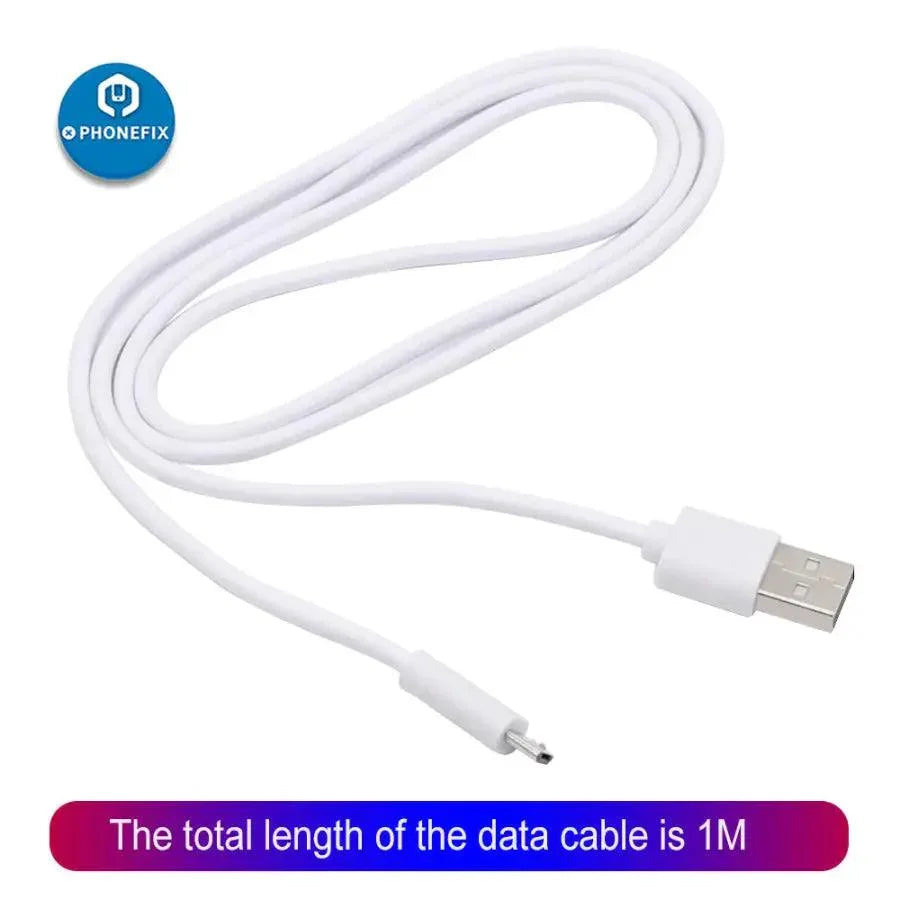 PHONEFIX 2.1A USB Micro USB charging cable for Huawei and Xiaomi smartphones, 1 meter long, with connector visible in the image.