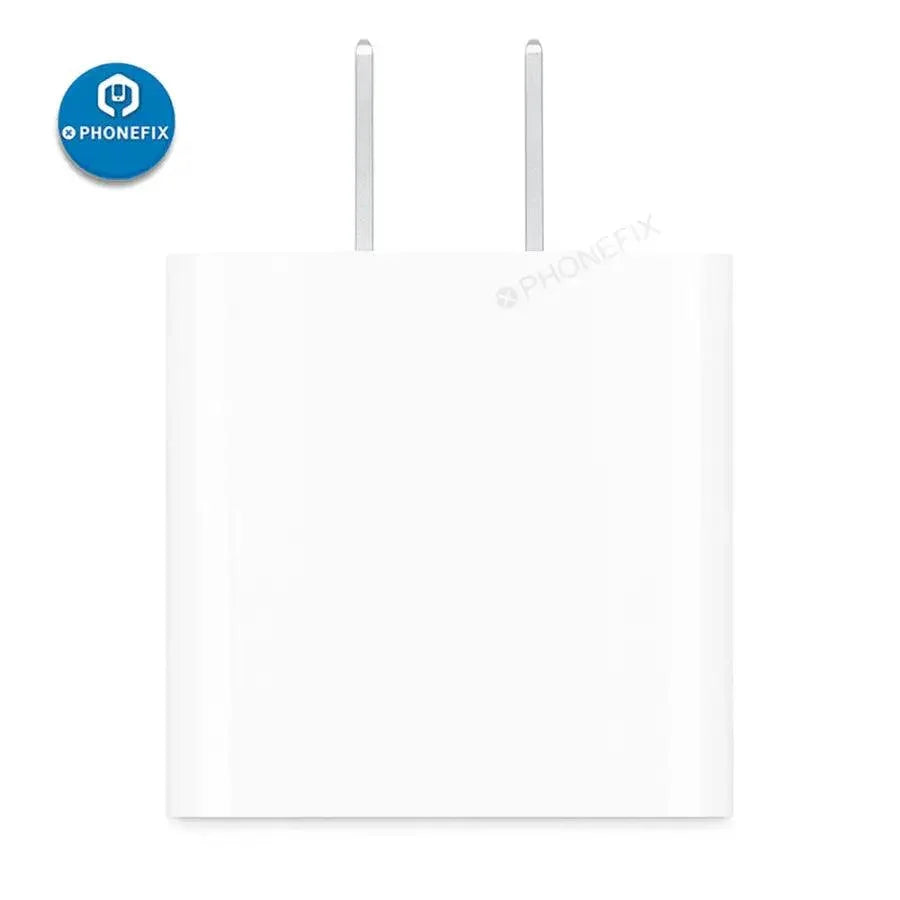 PHONEFIX 20W USB-C Power Adapter for Apple Type-C Charger, compact phone USB charging adapter for fast charging.