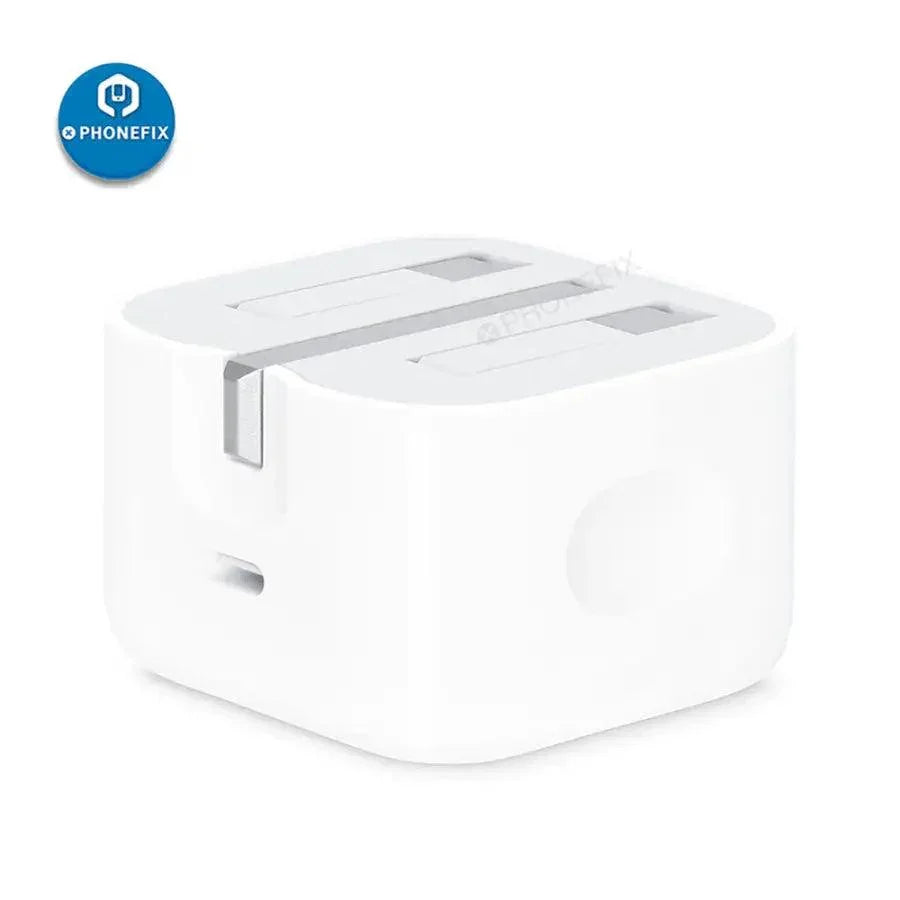 PHONEFIX 20W USB-C power adapter for Apple Type-C phones, compact charger for fast charging and reliable power delivery.