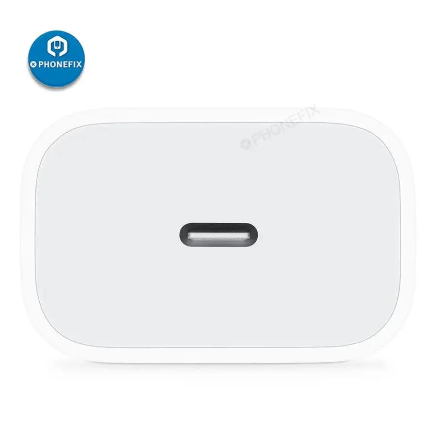 PHONEFIX 20W USB-C power adapter for Apple Type-C devices, compact phone charging USB-C charger for fast charging.