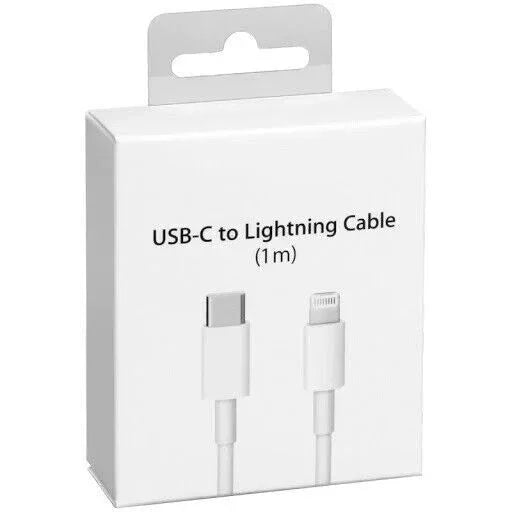 PHONEFIX 20W USB-C power adapter with Lightning cable for fast iPhone charging and USB-C to Lightning connection.