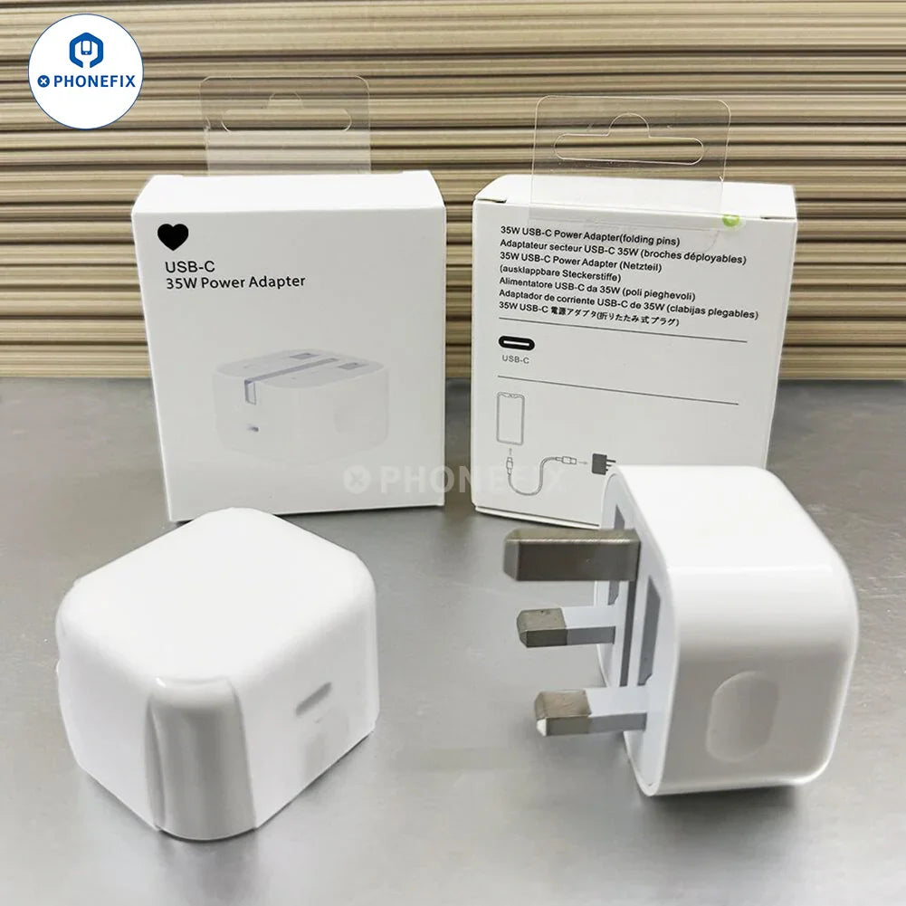 PHONEFIX 20W USB-C power adapter and charger for Apple Type-C devices, compact phone USB charging accessory.