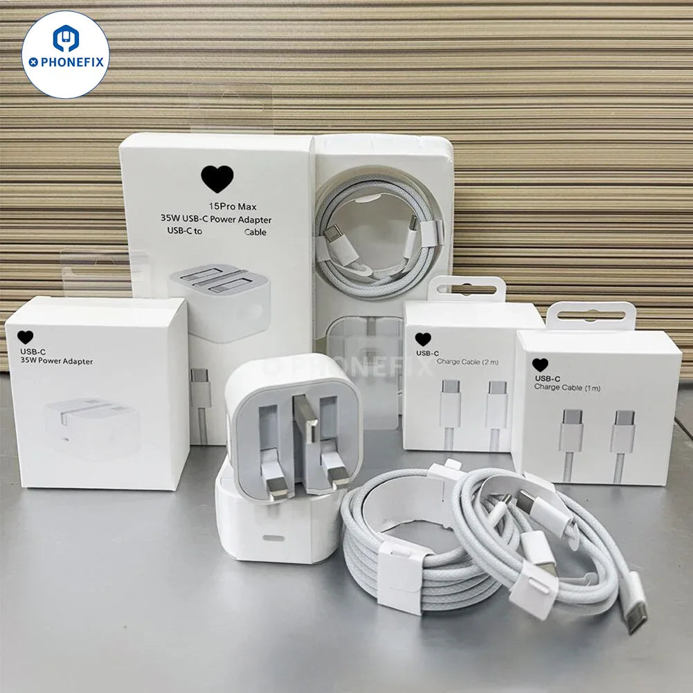 PHONEFIX 20W USB-C power adapter for Apple devices, Type-C charger for fast phone charging, compact and reliable design.