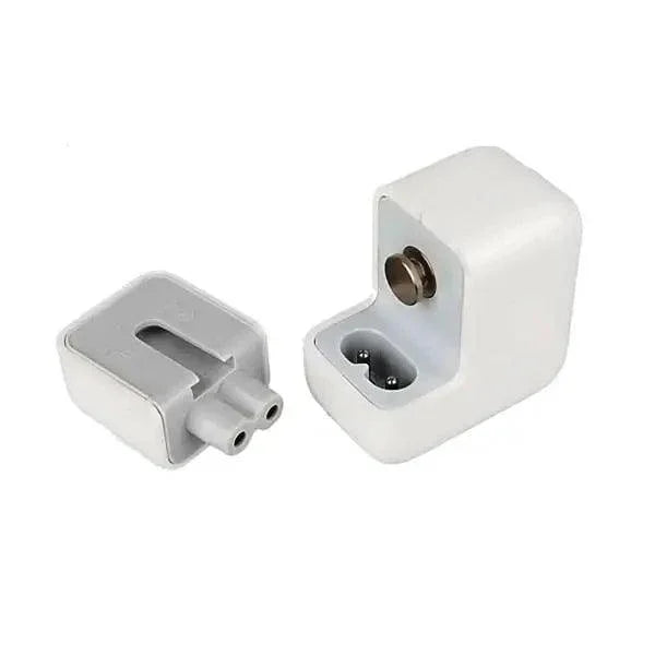 PhoneFIX 10W 20W wall USB fast charger adapter for Apple iPad, shown plugged into a power outlet with USB port visible.