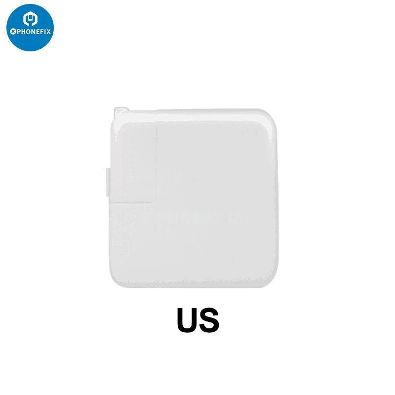 PhoneFIX 30W/61W/87W USB-C laptop power adapter for MacBook, versatile PD charger for phone and laptop charging.