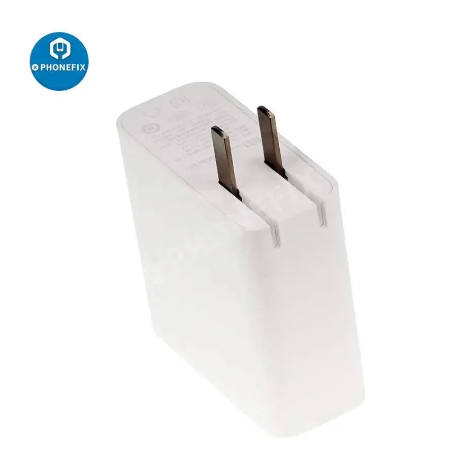 PhoneFIX Mi 4 Ports 2A Fast Charge 35W USB charging device connected to a smartphone with multiple USB cables.
