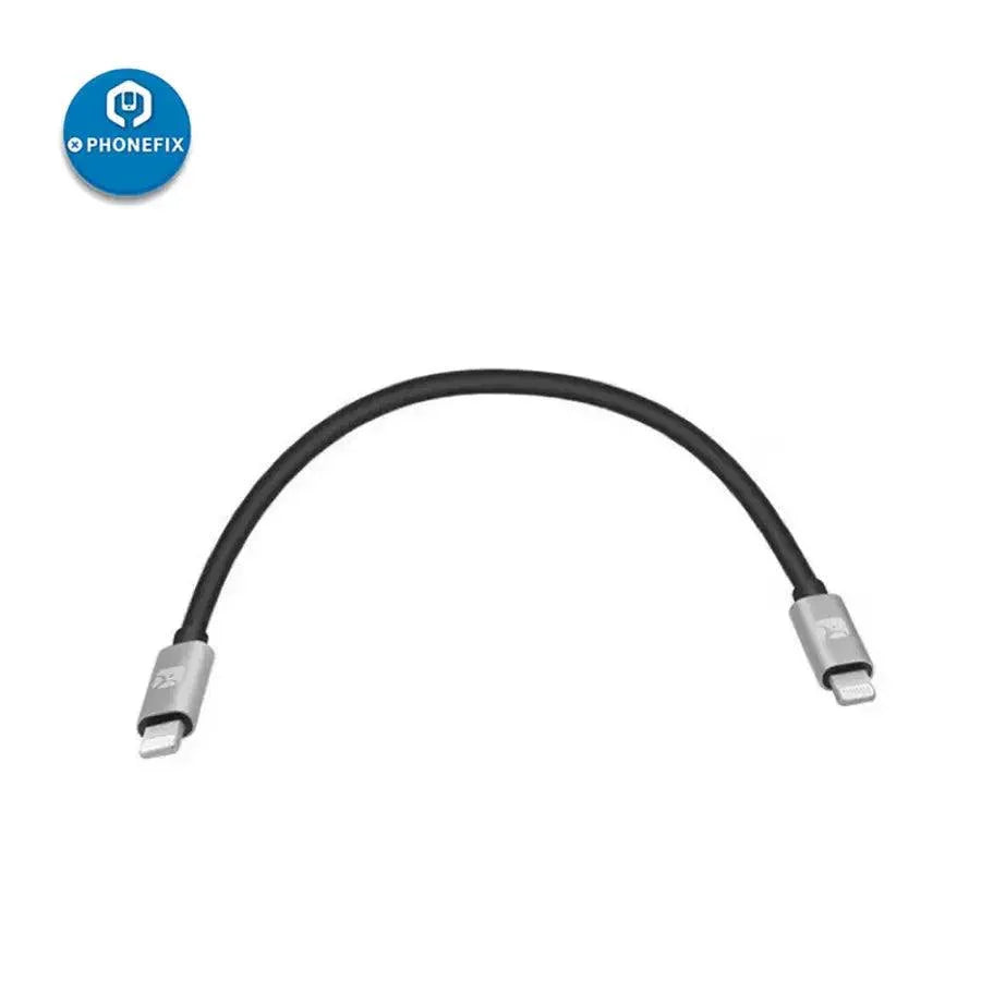 PHONEFIX Lightning to Lightning data transfer cable for iPhone 12 Pro Max, compatible with iPhone 11 and other models.