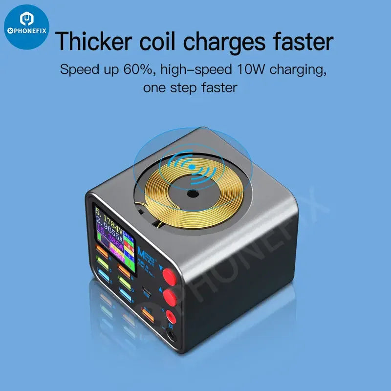 PHONEFIX MaAnt DianBa TenSai PD 8-Port USB Charger with phone current detection, designed for fast and reliable phone charging.