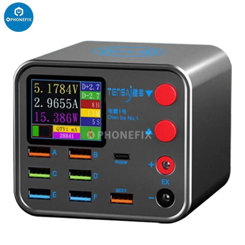 PHONEFIX MaAnt DianBa TenSai PD 8-Port USB Charger with phone current detection, designed for fast and efficient device charging.