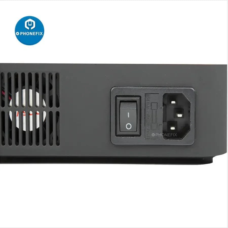 PhoneFIX 200W USB Power Station with 40 USB ports and EU plug, multi-port charger socket for phone USB charging.