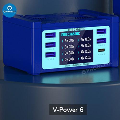 PhoneFIX Mechanic V-Power 6 8 8S super fast USB charger for iPhone, iPad, and Apple Watch.